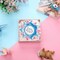 Keeper Of The Gender Button Gender Reveal Party Favors Boy or Girl Button Pins Baby Feet Light Blue and Pink Grosgrain Ribbon Pins for Baby Shower Celebration Party Supplies
